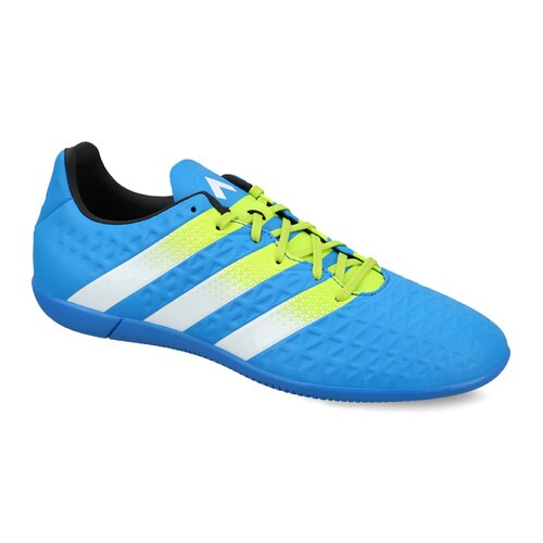 adidas ACE 16.3 Indoor Soccer Shoes | Shock Blue | Men's | stripe 3 adidas