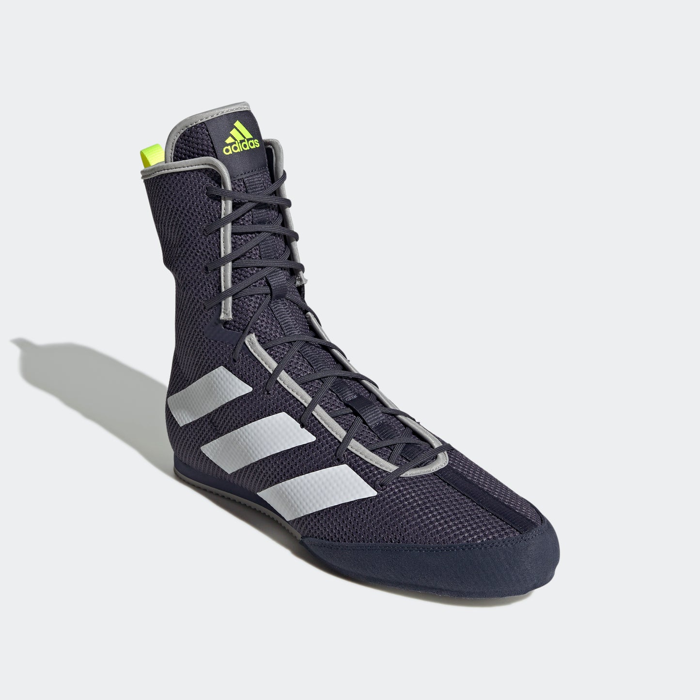 adidas BOX HOG 3 Boxing Shoes | Navy-Solar Yellow| Men's