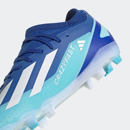 adidas X Crazyfast.3 Firm Ground Boots | Blue / White | Men's