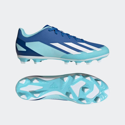 adidas X Crazyfast.4 FxG Cleats | Blue / White