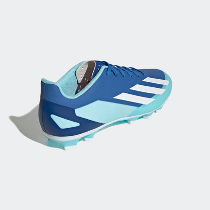 adidas X Crazyfast.4 FxG Cleats | Blue / White