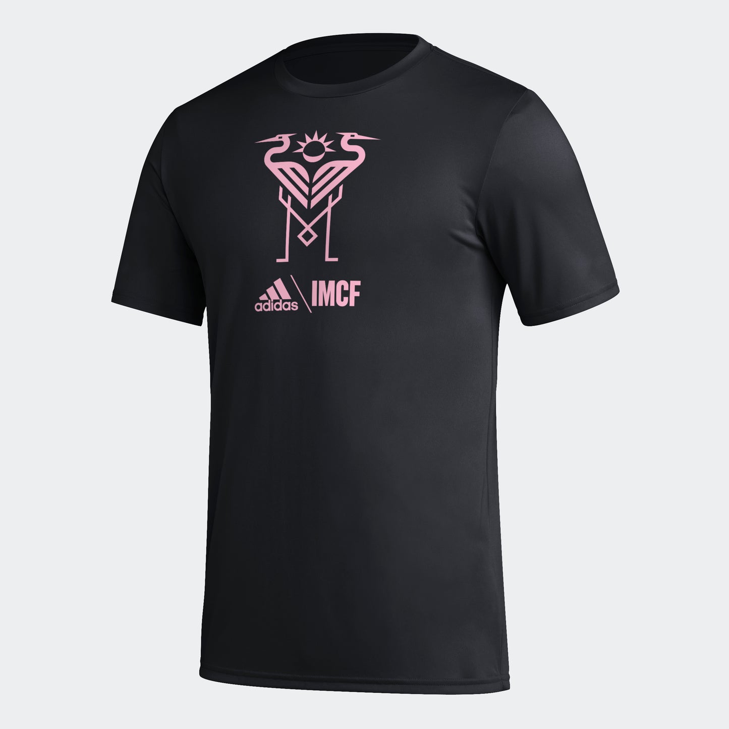 adidas INTER MIAMI CF TRAINING PREGAME Short Sleeve Shirt | Black-Pink | Men's