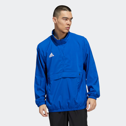 adidas Stadium Longsleeve Woven Quarter Zip | Blue | Men's