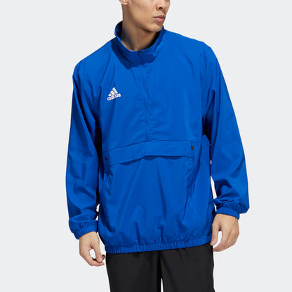 adidas Stadium Longsleeve Woven Quarter Zip | Blue | Men's