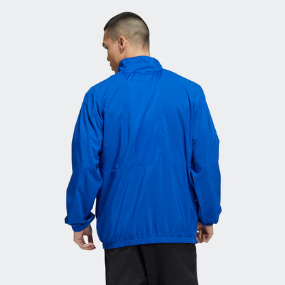 adidas Stadium Longsleeve Woven Quarter Zip | Blue | Men's