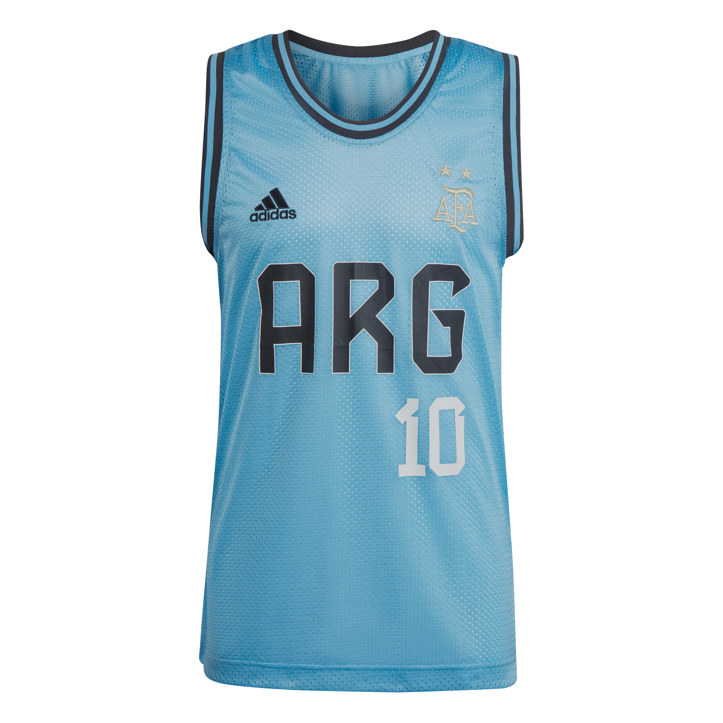 adidas Argentina DNA Basketball Top | Light Blue | Men's