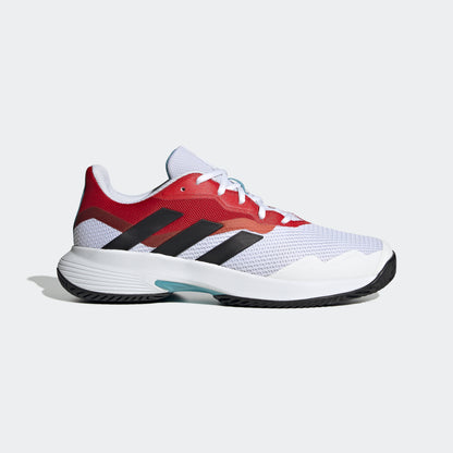 adidas COURTJAM CONTROL Tennis Shoes | White/Red | Men's