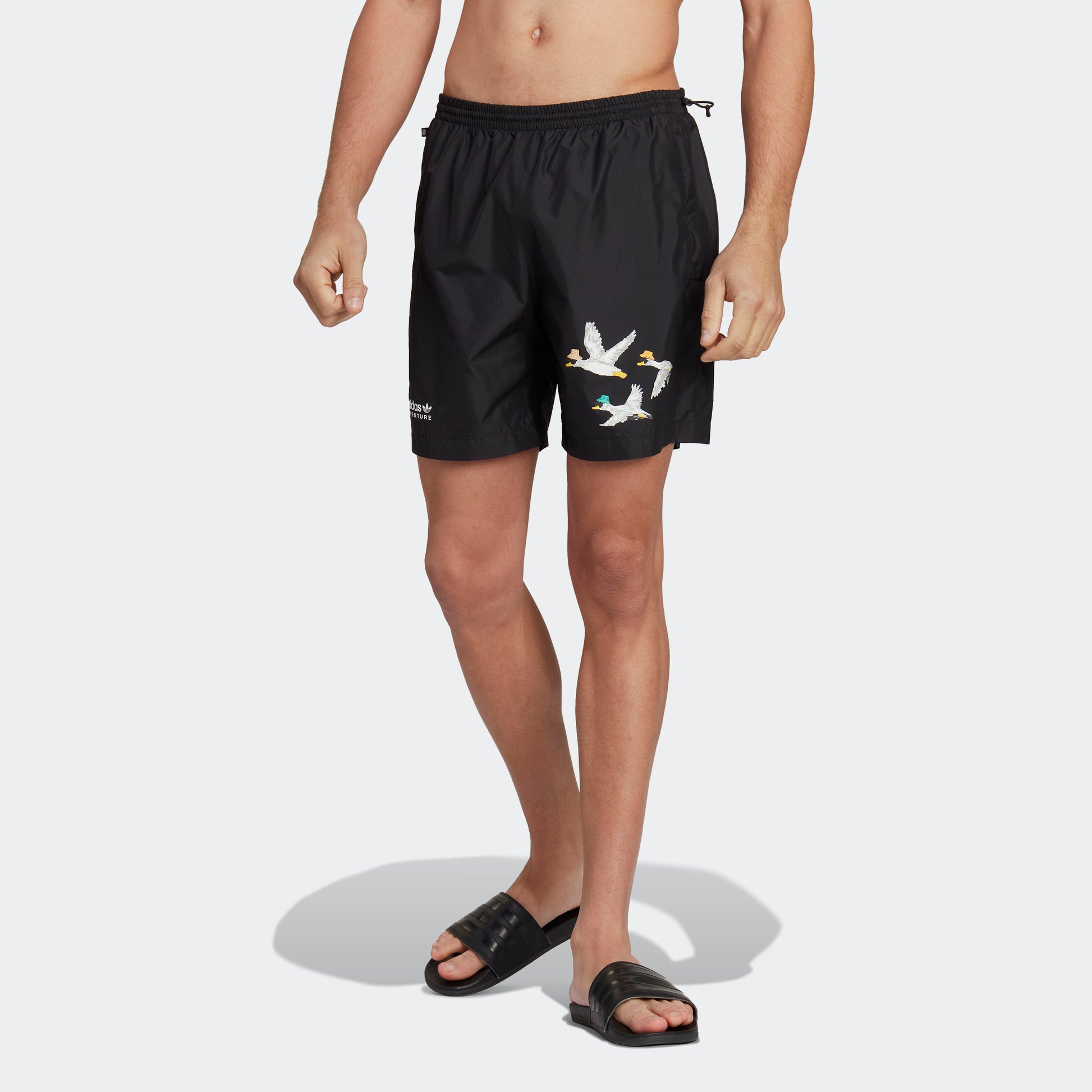 adidas Originals Adventure Duck Swim Black Men\'s adidas – Shorts | 3 | stripe