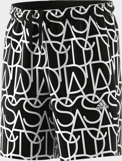 adidas Script Shorts | Black/White | Men's