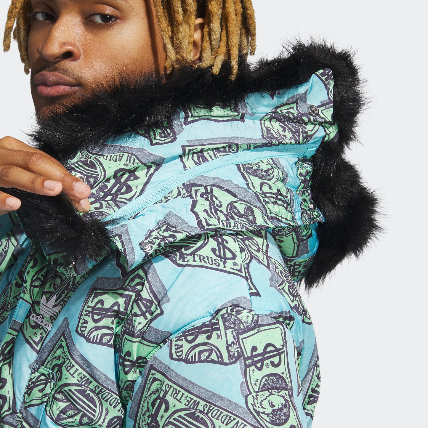 adidas Jeremy Scott Money Print Parka