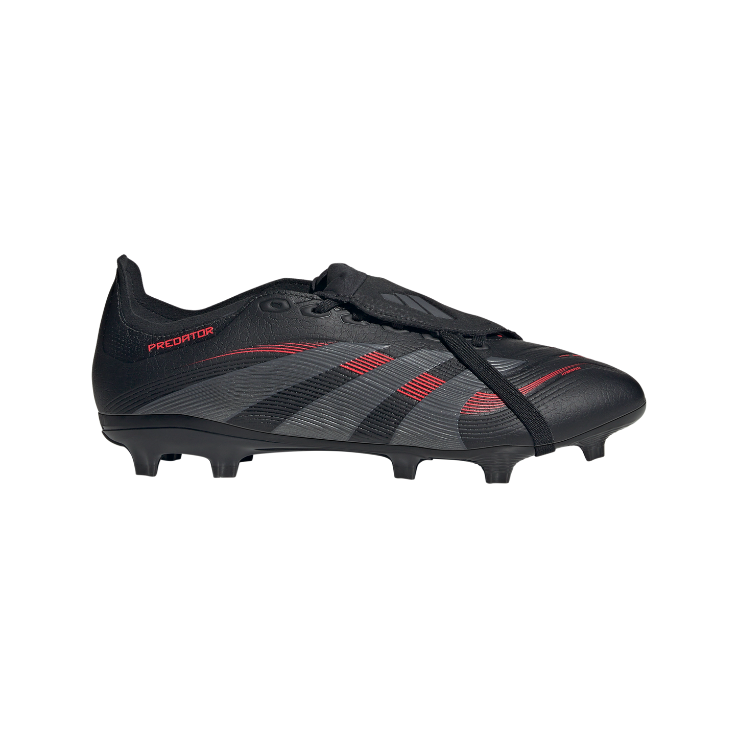 adidas PREDATOR LEAGUE FOLD-OVER TONGUE Firm/Multi-Ground Soccer Cleats | Core Black-Grey Four | Men's