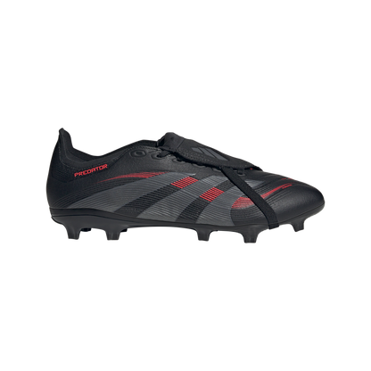 adidas PREDATOR LEAGUE FOLD-OVER TONGUE Firm/Multi-Ground Soccer Cleats | Core Black-Grey Four | Men's