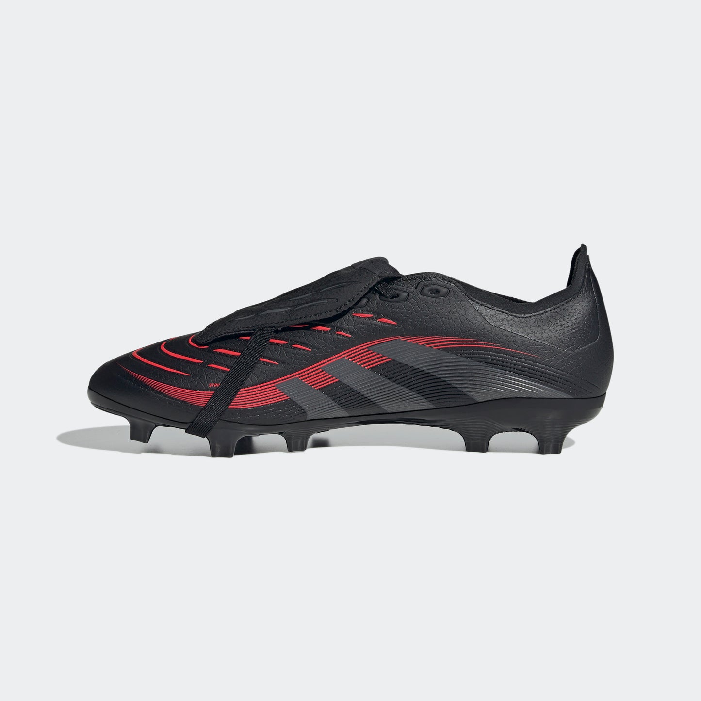 adidas PREDATOR LEAGUE FOLD-OVER TONGUE Firm/Multi-Ground Soccer Cleats | Core Black-Grey Four | Men's