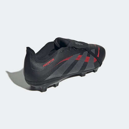 adidas PREDATOR LEAGUE FOLD-OVER TONGUE Firm/Multi-Ground Soccer Cleats | Core Black-Grey Four | Men's