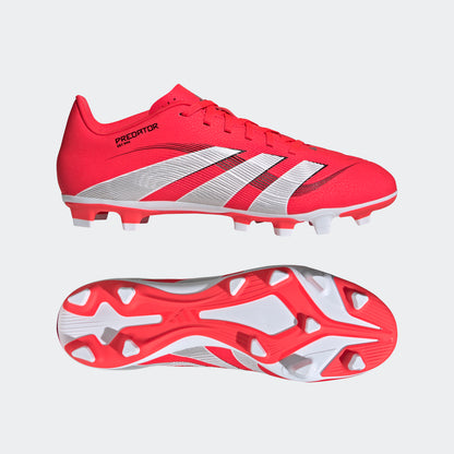 adidas PREDATOR CLUB Firm/Multi-Ground Soccer Cleats | Lucid Red-Cloud White | Men's