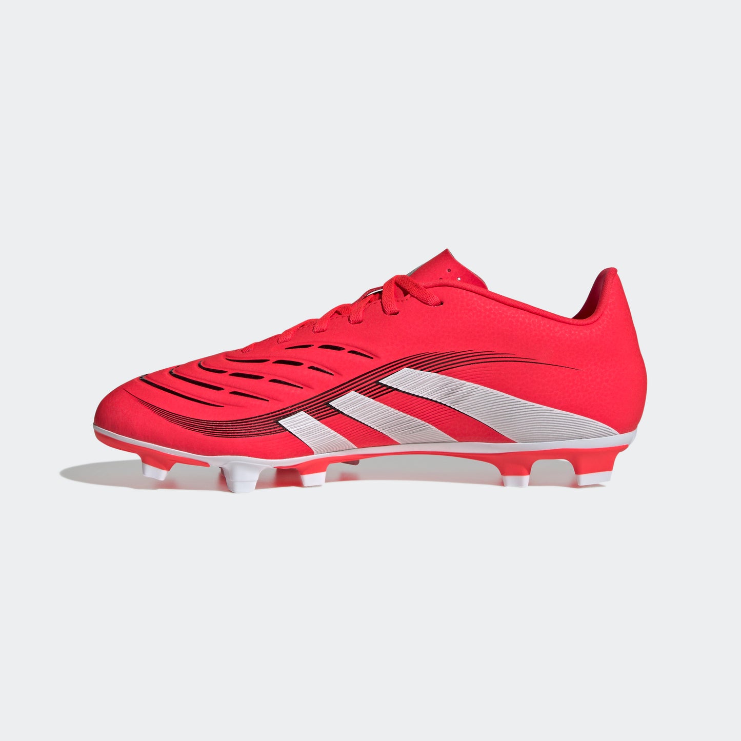 adidas PREDATOR CLUB Firm/Multi-Ground Soccer Cleats | Lucid Red-Cloud White | Men's