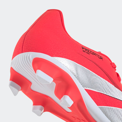 adidas PREDATOR CLUB Firm/Multi-Ground Soccer Cleats | Lucid Red-Cloud White | Men's