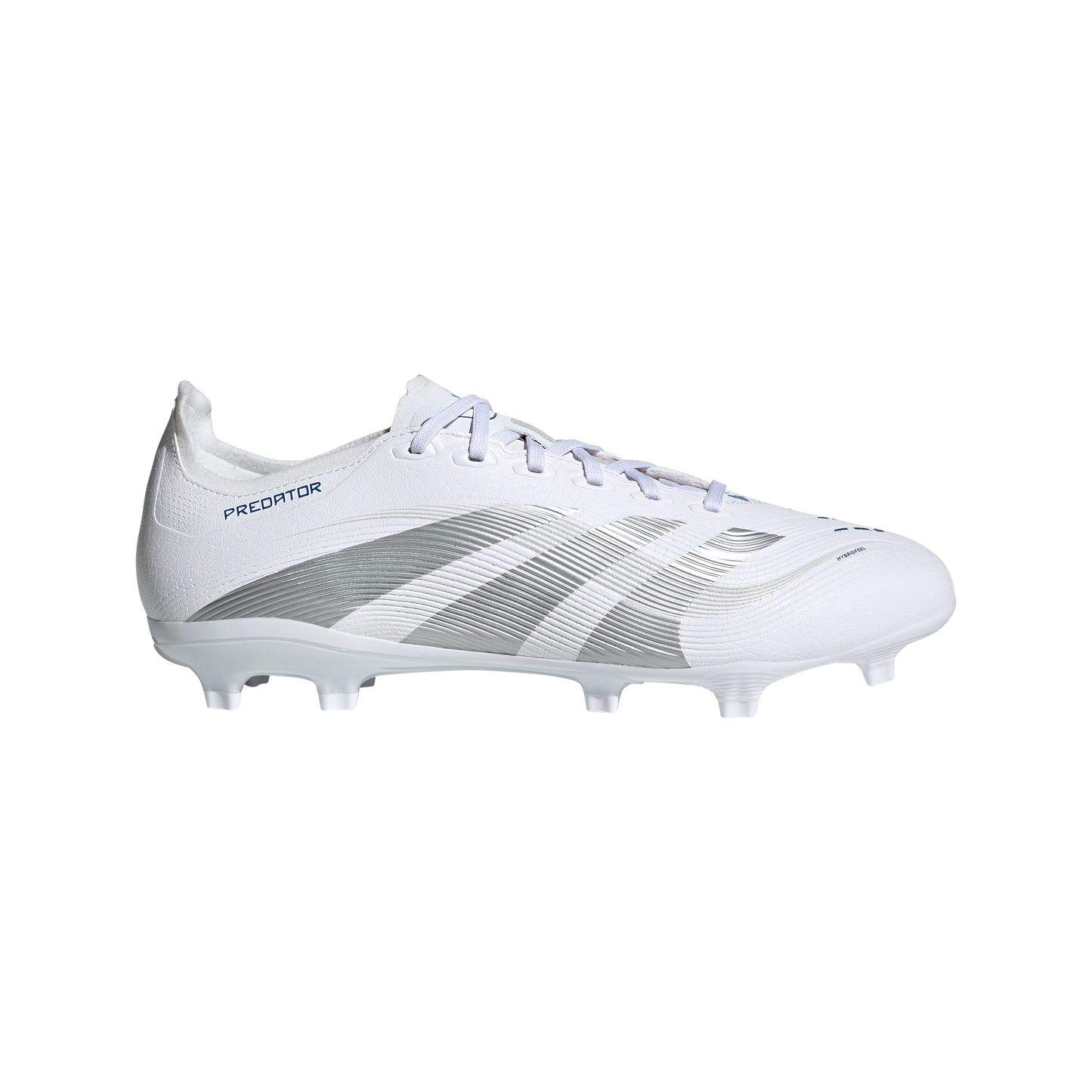 adidas PREDATOR LEAGUE Firm/Multi-Ground Soccer Cleats | Cloud White-Silver Metallic | Men's