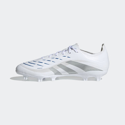 adidas PREDATOR LEAGUE Firm/Multi-Ground Soccer Cleats | Cloud White-Silver Metallic | Men's