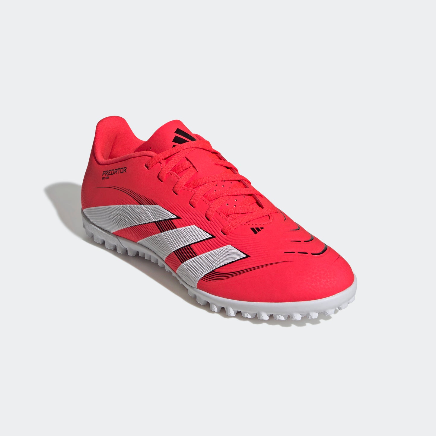 adidas PREDATOR CLUB Artificial Turf Soccer Shoes | Lucid Red-Core Black | Men's