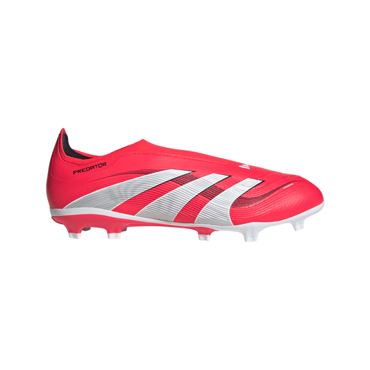 adidas Predator League Laceless Firm/Multi-Ground Soccer Cleats | Lucid Red-Cloud White | Men's