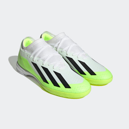 adidas X Crazyfast.3 Indoor Soccer Shoes | White/Black | Men's