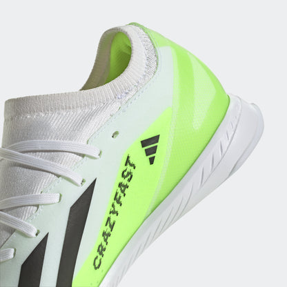 adidas X Crazyfast.3 Indoor Soccer Shoes | White/Black | Men's