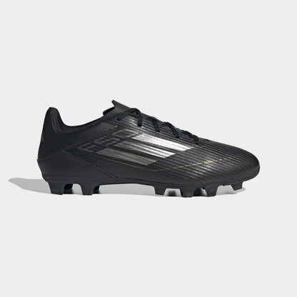 adidas F50 Club Flexible Ground Soccer Shoes | Core Black-Carbon-Gold Metallic | Men's