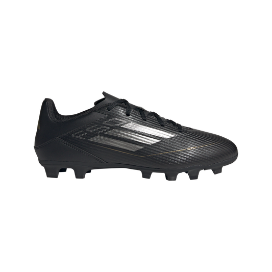 adidas F50 Club Flexible Ground Soccer Shoes | Core Black-Carbon-Gold Metallic | Men's