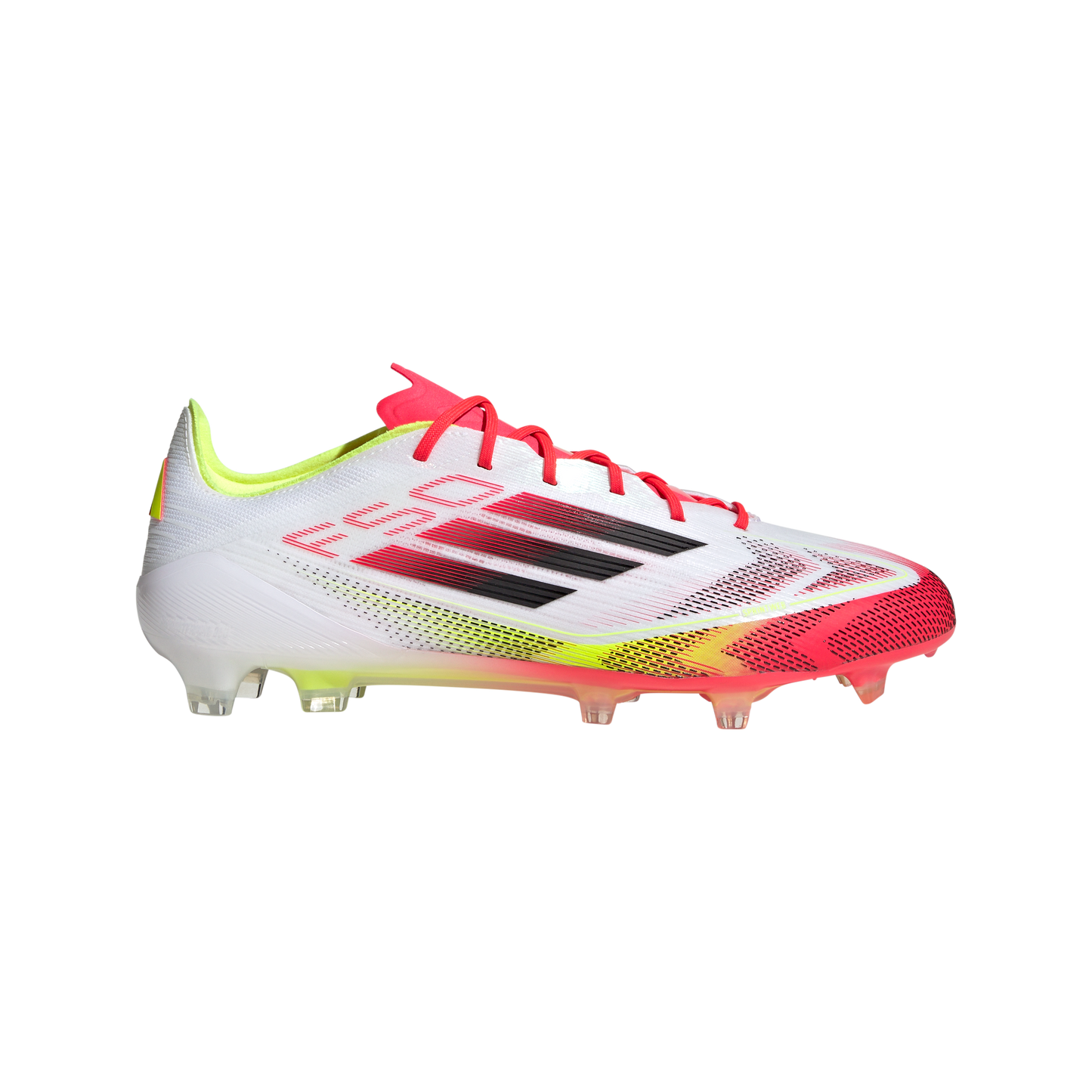 adidas F50 ELITE Firm Ground Soccer Cleats | Cloud White-Core Black-Solar Yellow | Men's