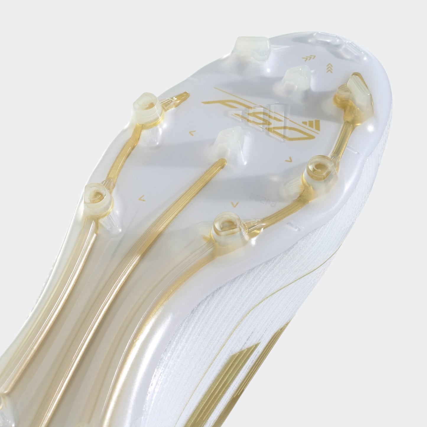 adidas F50 ELITE LACELESS Firm Ground Soccer Cleats | Cloud White-Gold Metallic | Men's