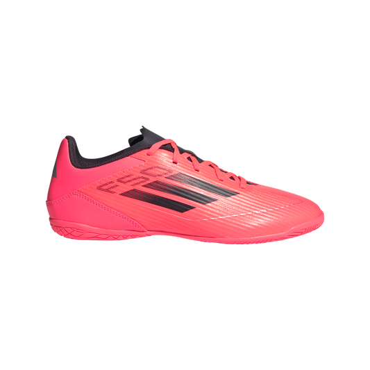 adidas F50 Club Indoor Soccer Shoes | Turbo-Aurora Black-Platinum Metallic | Men's