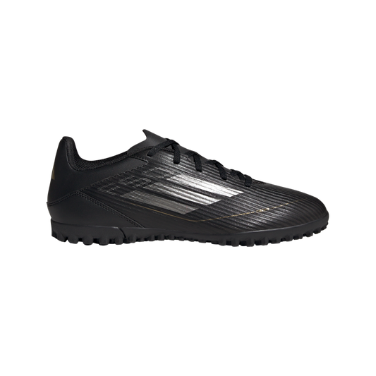 adidas F50 Club Artificial Turf Soccer Shoes | Core Black-Iron Metallic-Gold Metallic | Men's