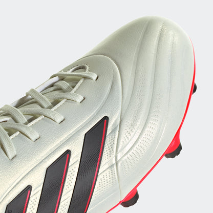 adidas Copa Pure 2 League Firm Ground | Ivory / Core Black / Solar Red | Men's