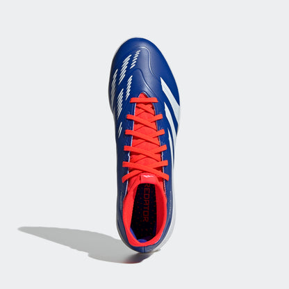 adidas Predator League MID Artificial Turf Soccer Shoes | Lucid Blue-Cloud White-Solar Red | Men's