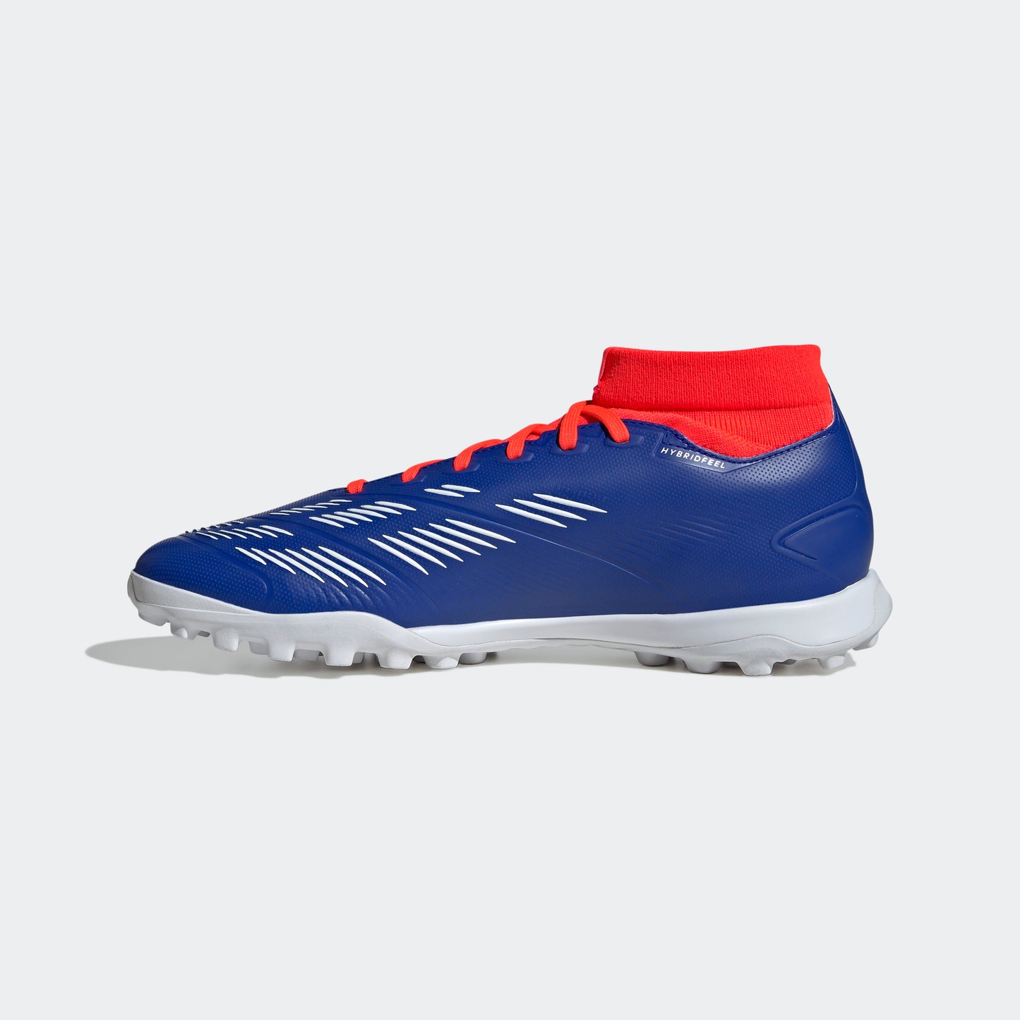 adidas Predator League MID Artificial Turf Soccer Shoes | Lucid Blue-Cloud White-Solar Red | Men's