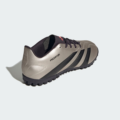 adidas Predator Club Artificial Turf Soccer Shoes | Platinum Metallic-Aurora Black-Turbo | Men's