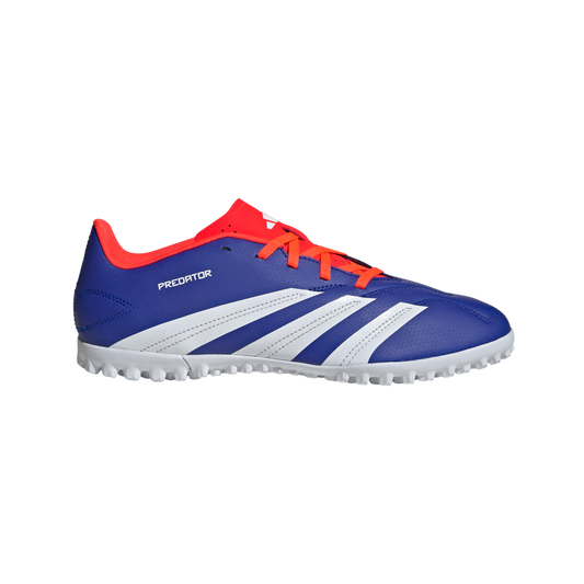 adidas Predator Club Artificial Turf Soccer Shoes | Lucid Blue-Cloud White-Solar Red | Men's