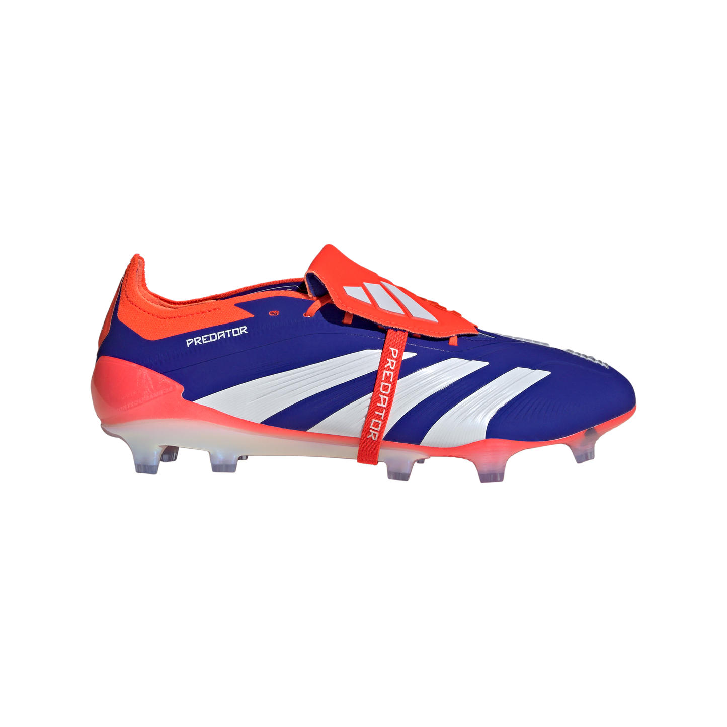 adidas Predator Elite Foldover Tongue Firm Ground Soccer Cleats | Lucid Blue-Cloud White-Solar Red | Men's