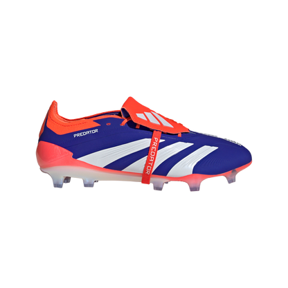 adidas Predator Elite Foldover Tongue Firm Ground Soccer Cleats | Lucid Blue-Cloud White-Solar Red | Men's