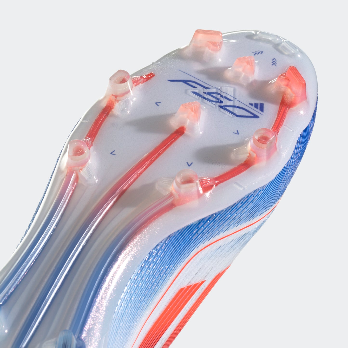 adidas F50 ELITE LACELESS Firm Ground Soccer Cleats | Cloud White-Solar Red-Lucid Blue | Men's