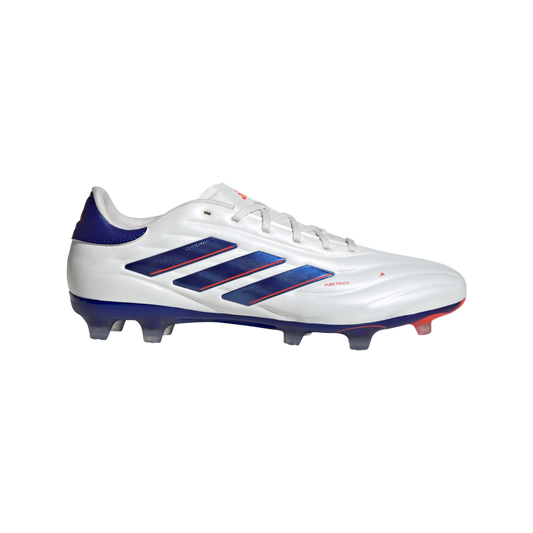 adidas Copa Pure 2 Pro Firm Ground Soccer Shoes | Cloud White-Lucid Blue-Solar Red | Men's