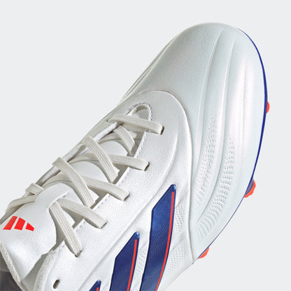 adidas Copa Pure 2 League Firm Ground Boots | Cloud White-Lucid Blue-Solar Red | Men's