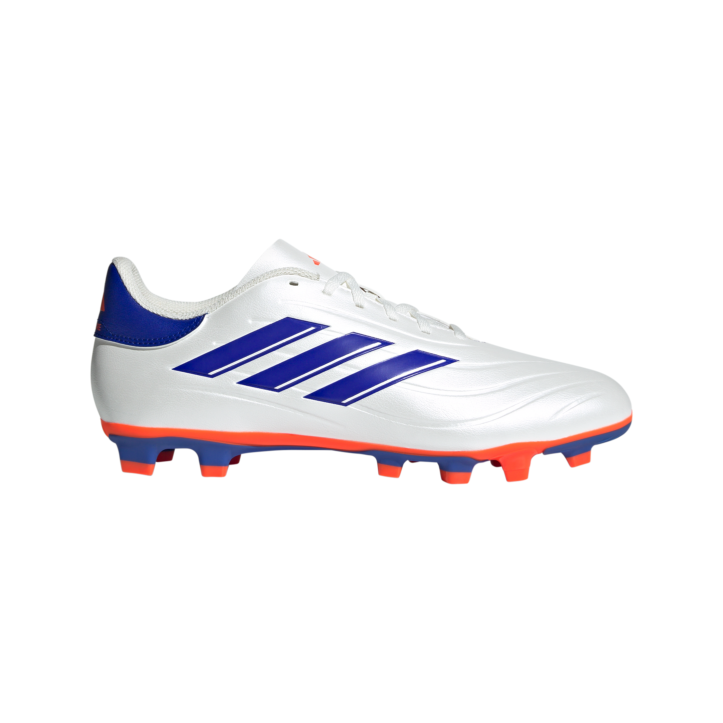 adidas Copa Pure 2 Club Flexible Ground Soccer Cleats | Cloud White-Lucid Blue-Solar Red | Men's