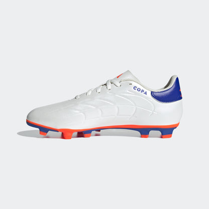 adidas Copa Pure 2 Club Flexible Ground Soccer Cleats | Cloud White-Lucid Blue-Solar Red | Men's