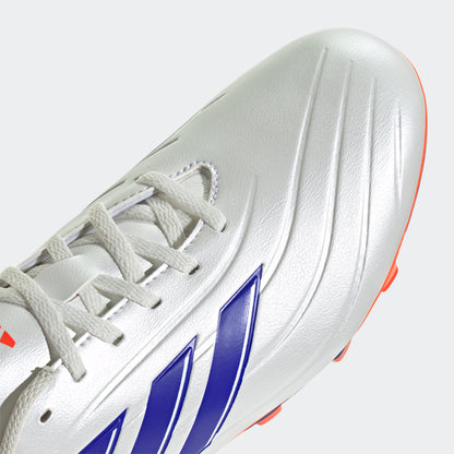 adidas Copa Pure 2 Club Flexible Ground Soccer Cleats | Cloud White-Lucid Blue-Solar Red | Men's