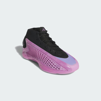 adidas ANTHONY EDWARDS 1 ASCENT MID Basketball Shoes | Core Black-Preloved Purple | Men's