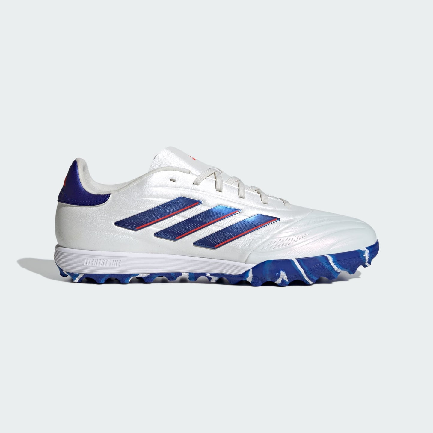 adidas Copa Pure 2 Elite Artificial Turf Soccer Shoes | Cloud White-Lucid Blue-Solar Red | Men's