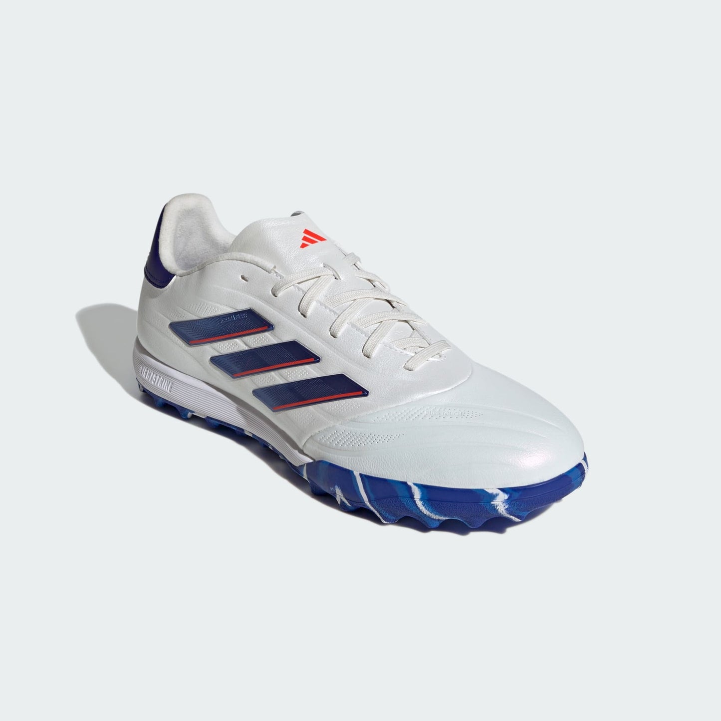 adidas Copa Pure 2 Elite Artificial Turf Soccer Shoes | Cloud White-Lucid Blue-Solar Red | Men's