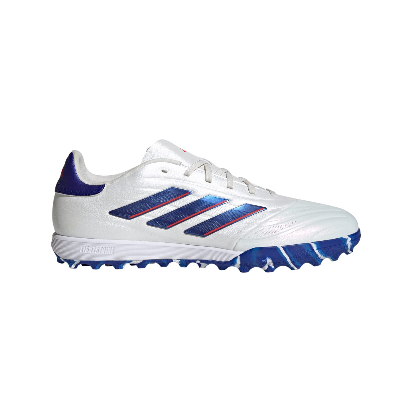 adidas Copa Pure 2 Elite Artificial Turf Soccer Shoes | Cloud White-Lucid Blue-Solar Red | Men's